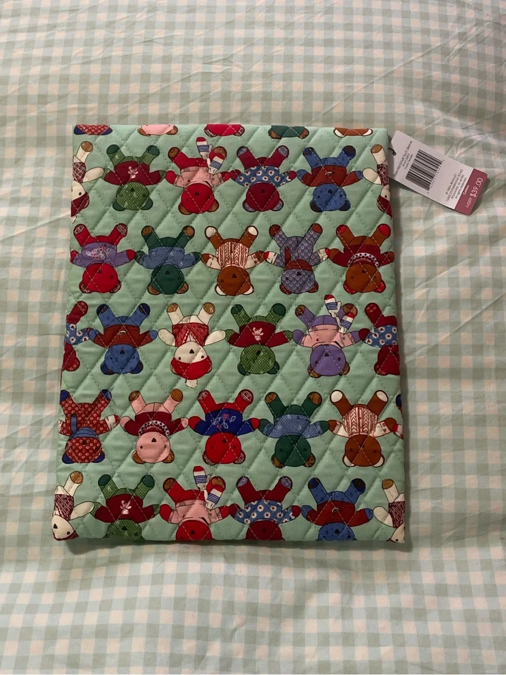 NWT Vera Bradley Essential Small Tech Sleeve Case in Toasty Teddies